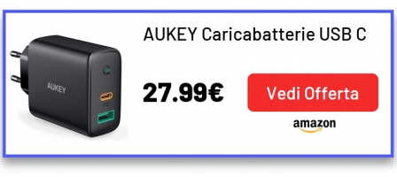 AUKEY Caricabatterie USB C