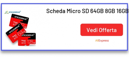 Scheda Micro SD 64GB 8GB 16GB 32GB