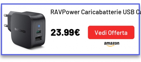 RAVPower Caricabatterie USB Caricatore