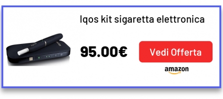 Iqos kit sigaretta elettronica blu prodotto senza nicotina