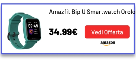 Amazfit Bip U Smartwatch Orologio Intelligente Fitness Schermo TFT-LCD da 1,43 Impermeabile 5 ATM , 60 Modalità di Allenamento, Contapassi, Monitor del Sonno per Sport, Uomo, Donna