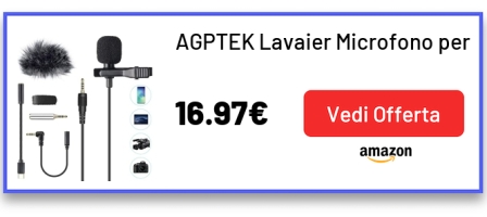 AGPTEK Lavaier Microfono per